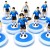 Subbuteo Andrew Table Soccer Argentina 1986 World Cup Team away kit on Classic Lightweight bases